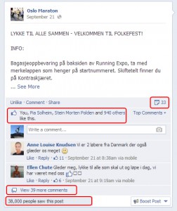 38 000 mennesker så dette innlegget på Facebook